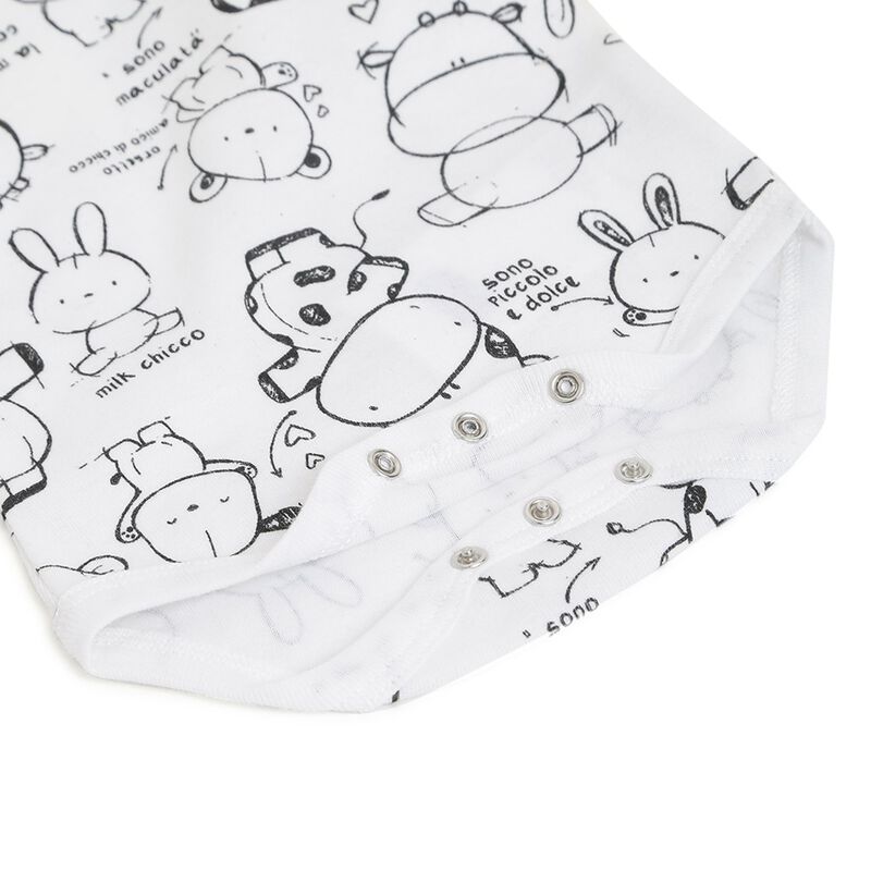 Infants White Set of 2 Body Suit image number 4